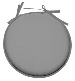 Galette de chaise ronde Unie Pop color 40 cm Gris souris